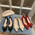 fashion thick heel temperamen shoes NSCA33039