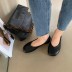 soft leather flat shoes NSHU33062