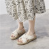 summer thick-soled woven rope shoes  NSHU33084