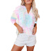 autumn and winter new tie-dye hooded loose sweatshirt  NSZH33158