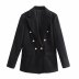 new shoulder pads double-breasted slim-fit lapel blazer  NSAM33213