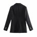 new shoulder pads double-breasted slim-fit lapel blazer  NSAM33213