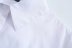 lapel pocket basic white shirt  NSAM33214