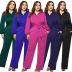pure color fashion casual wide-leg jumpsuit NSLM33267
