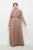 autumn and winter plus size platform long-sleeved sexy dress NSLM33276