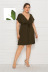 sexy solid color sleeveless deep V-neck elastic waist dress  NSLM33277