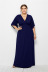 vestido suelto de color sólido de talla grande NSLM33312