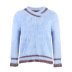 Autumn and winter loose bright silk color pullover sweater  NSJR33409