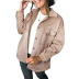 Solid Color Woolen Long Sleeve Jacket NSJR33410