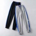 elastic waist stitching sports pants NSHS33450
