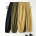 elastic waist pocket overalls pants NSHS33484