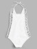 open back hollow one-piece swimsuit NSHL33540