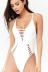 multi-rope sexy one-piece solid color swimwear NSHL33547