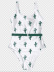 sexy cactus print one-piece swimsuit  NSHL33561