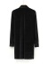 Polo Collar Pleated Long-Sleeved Buttoned Velvet Dress NSAC33574