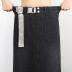 Pocket Slit Back Denim Skirt   NSYZ33645