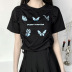 Butterfly Printed Drawstring T-Shirt  NSXE33667