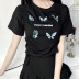 Butterfly Printed Drawstring T-Shirt  NSXE33667