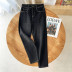 high-waisted elastic jeans  NSLD33761