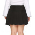 Falda corta casual de color sólido suelto de talla grande NSOY33780