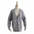 suéter de un solo pecho suelto con cuello en V de moda NSAC33808
