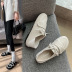 round toe flat bottom Velcro canvas shoes NSHU33833
