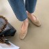 fashion casual square toe flat shoes NSHU33855