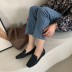 fashion square toe flat single shoes  NSHU33858