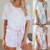 summer casual printing tie-dye gradient pajamas  NSZH33911