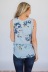fashion printing V-neck top  NSYF33923