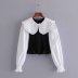 fashion doll collar stitching blouse  NSAM33960