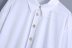 fashion lapel buttoned long blouse  NSAM33995