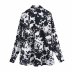 spring animal print blouse  NSAM34001