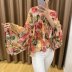 spring print sun protection style blouse  NSAM34018