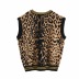 fashion loose wild leopard knit vest  NSAC34038