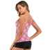 new high waist printing drawstring split swimsuit NSHL34060