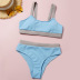 new style pure color high waist special fabric sexy bikini swimsuit  NSHL34065