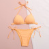 solid color split bikini swimsuit  NSHL34069