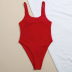 solid color double-sided halter sexy one-piece swimsuit  NSHL34073