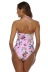 new style split high waist ruffled sexy backless printed swimsuit  NSHL34082