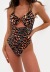 sexy split print bikini swimsuit  NSHL34093