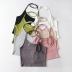 fashion round neck lace-up hanging neck vest NSHS34170