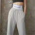 fashion high-waist webbing sweatpants  NSHS34172