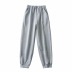 elastic waist all-match casual sports pants  NSHS34185