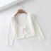 lace autumn sexy hollow tie rope cardigan  NSHS34186