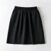 elastic waist solid color short skirt NSHS34194