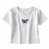 butterfly embroidery t-shirt NSAC24847