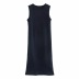 primavera nueva moda pequeño cuello redondo hilo apretado elástico delgado cintura falda NSAC24890