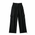 pantalones de trapeador rectos de cintura alta todo fósforo de primavera NSAC24914