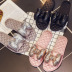silk soft bottom flat-heel home slippers NSPE24983
